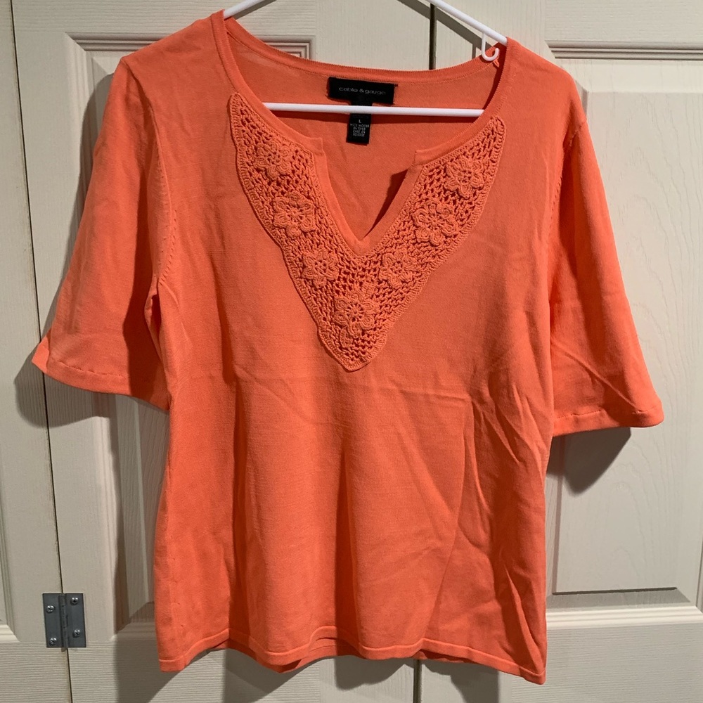 Cable & Gauge Size Large Orange Top